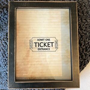 Concert Ticket collection wall art